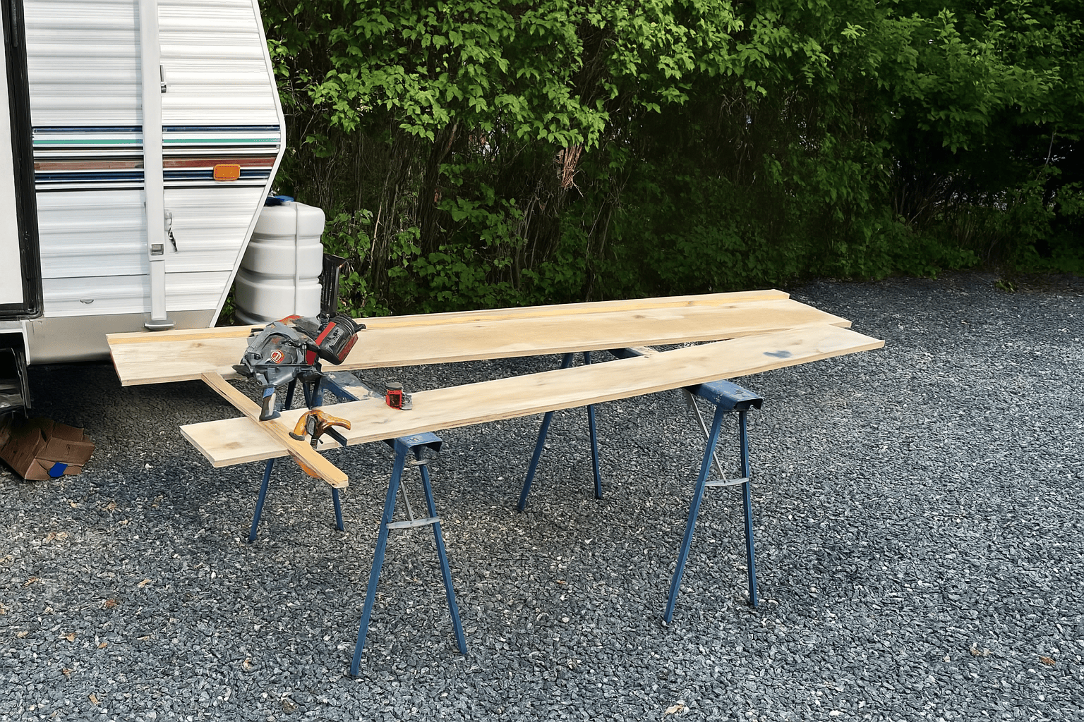 supplies to build a modern diy window box planter